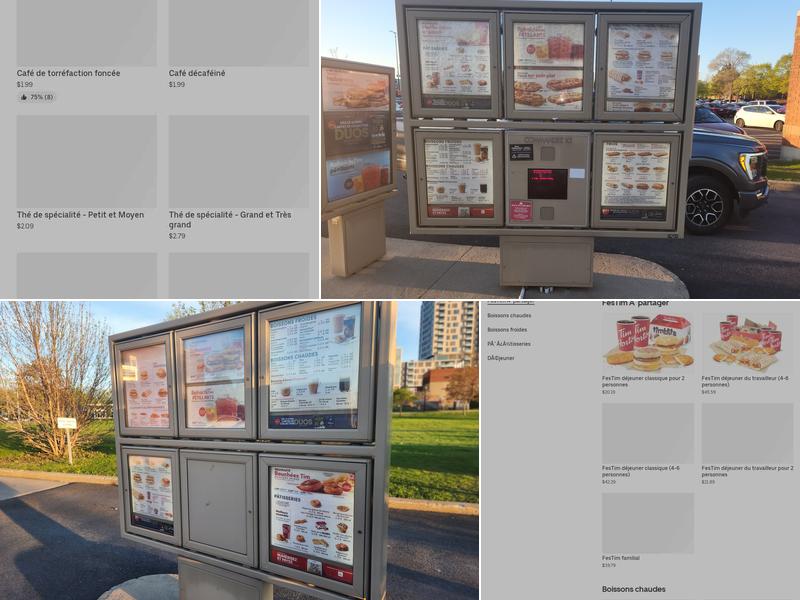 Tim Hortons Menu