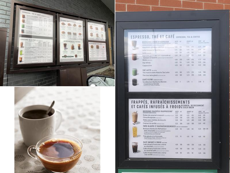 Starbucks Menu