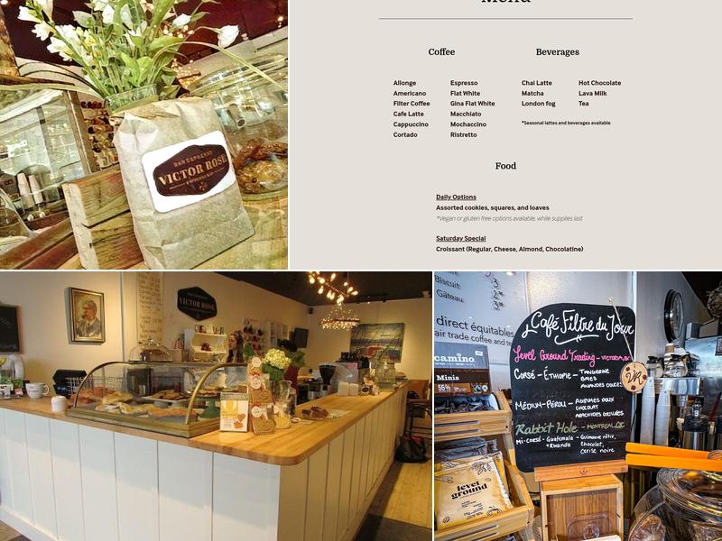 Victor Rose Espresso Bar Menu