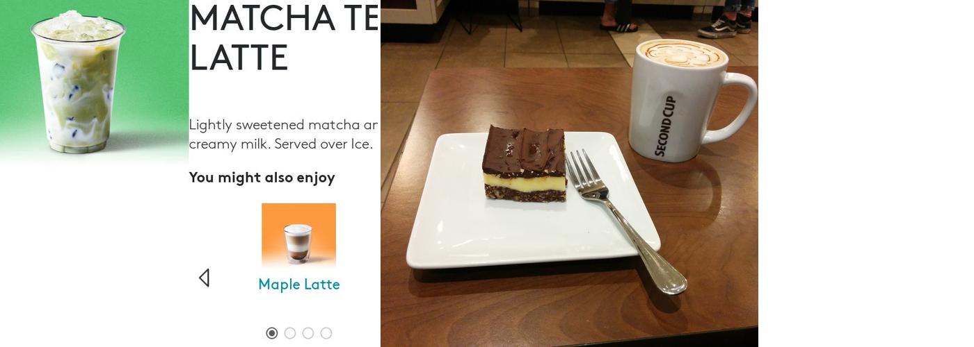 Second Cup Café Menu