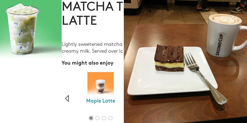 Second Cup Café Menu