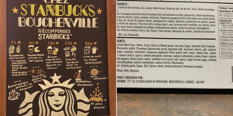 Starbucks Menu
