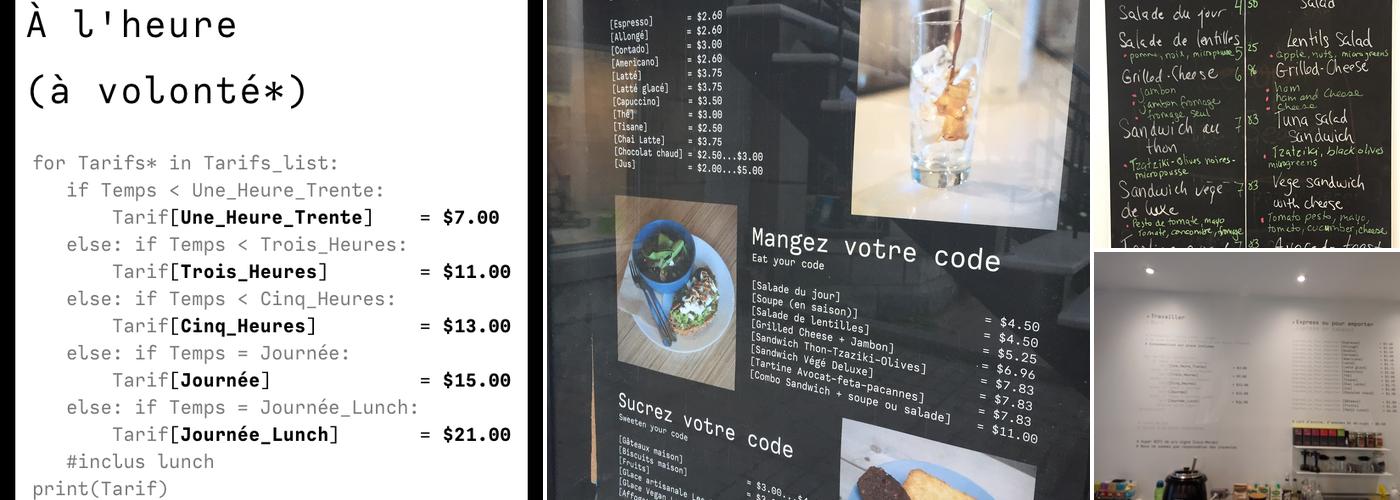 Code & Café Menu