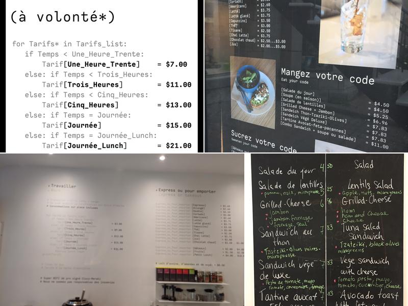 Code & Café Menu