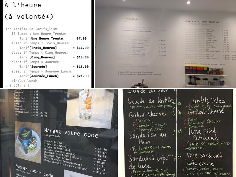Code & Café Menu