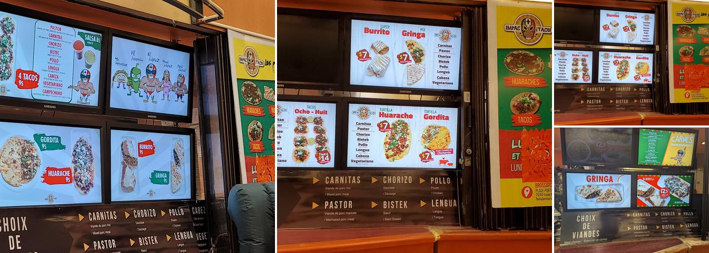 IMPAC TACO Menu