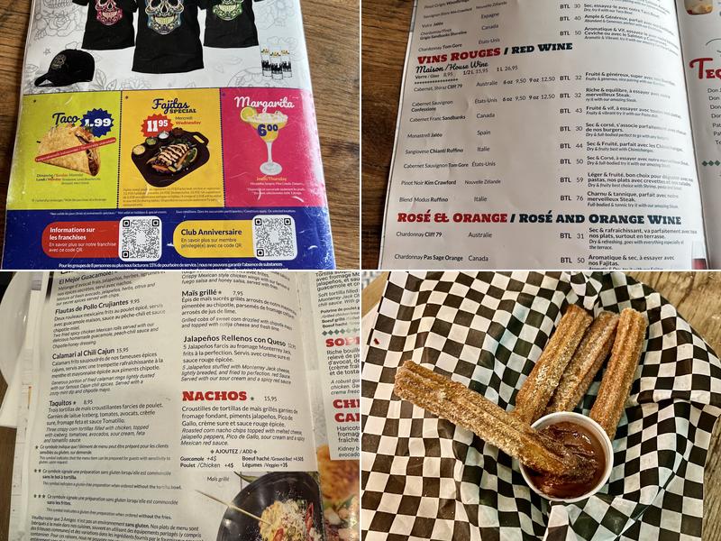 3 Amigos (Brossard) Menu