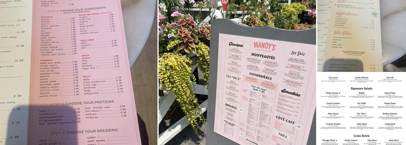 Mandy's Menu