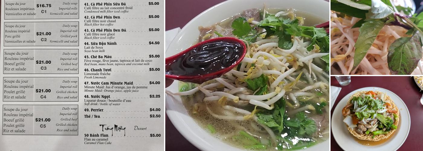 Pho Lien Menu