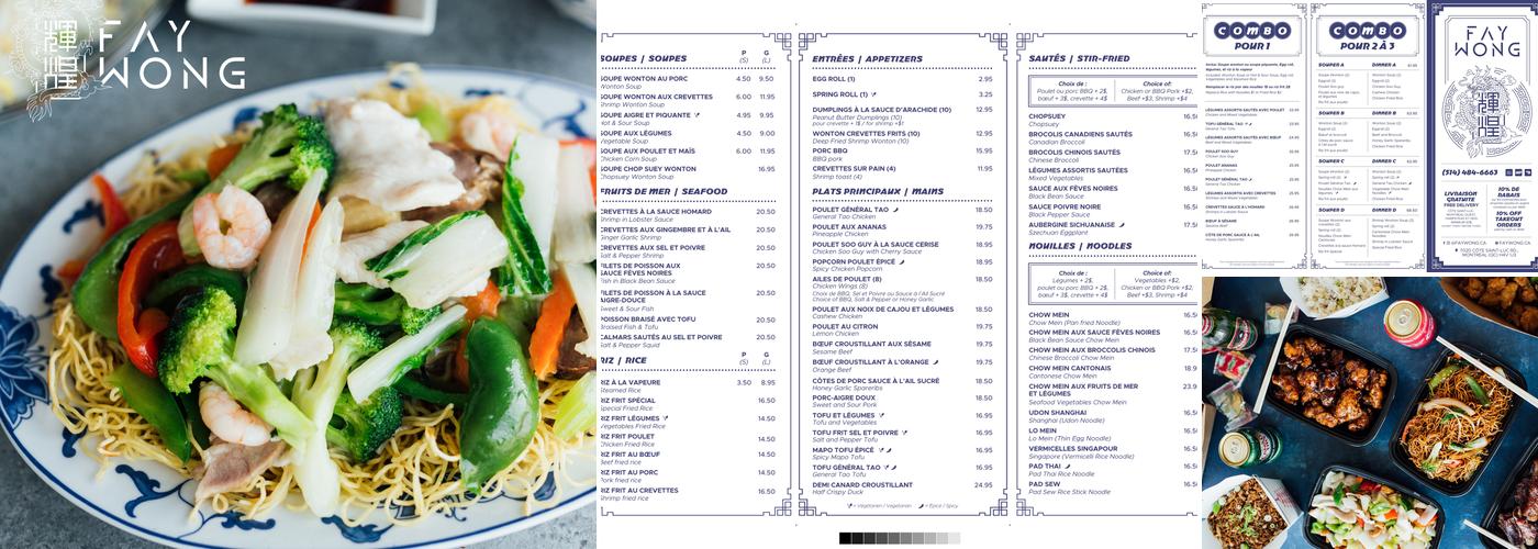 Fay Wong Menu