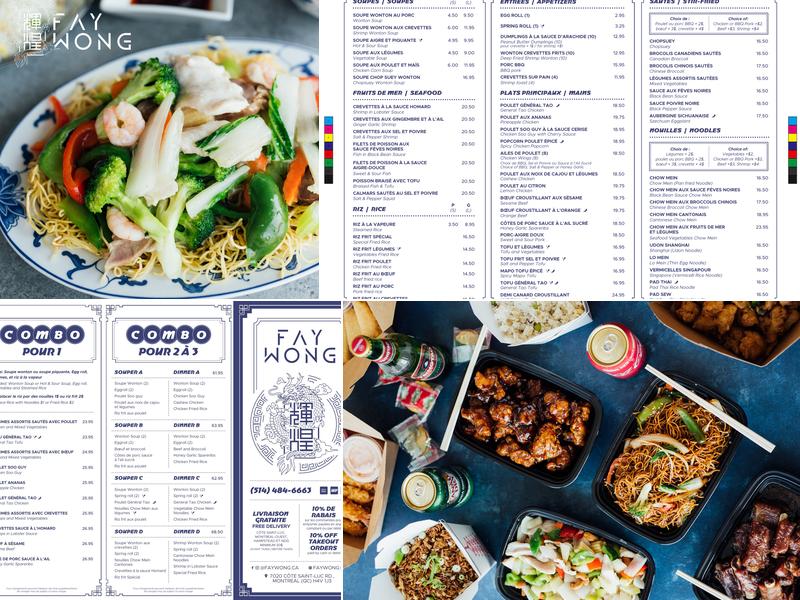 Fay Wong Menu