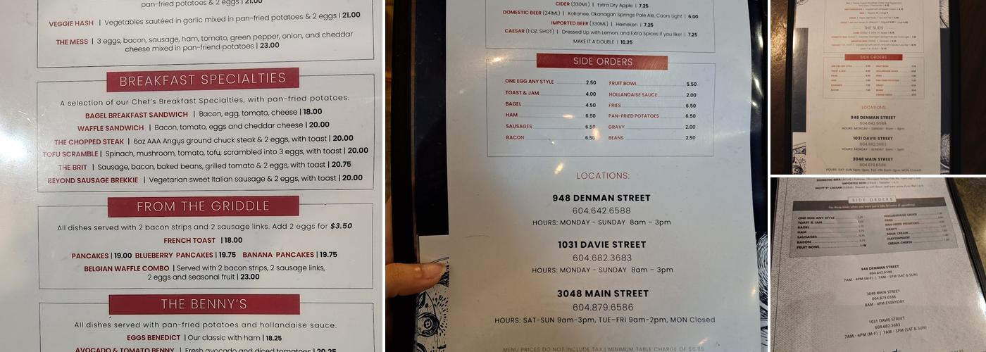The Basic Menu