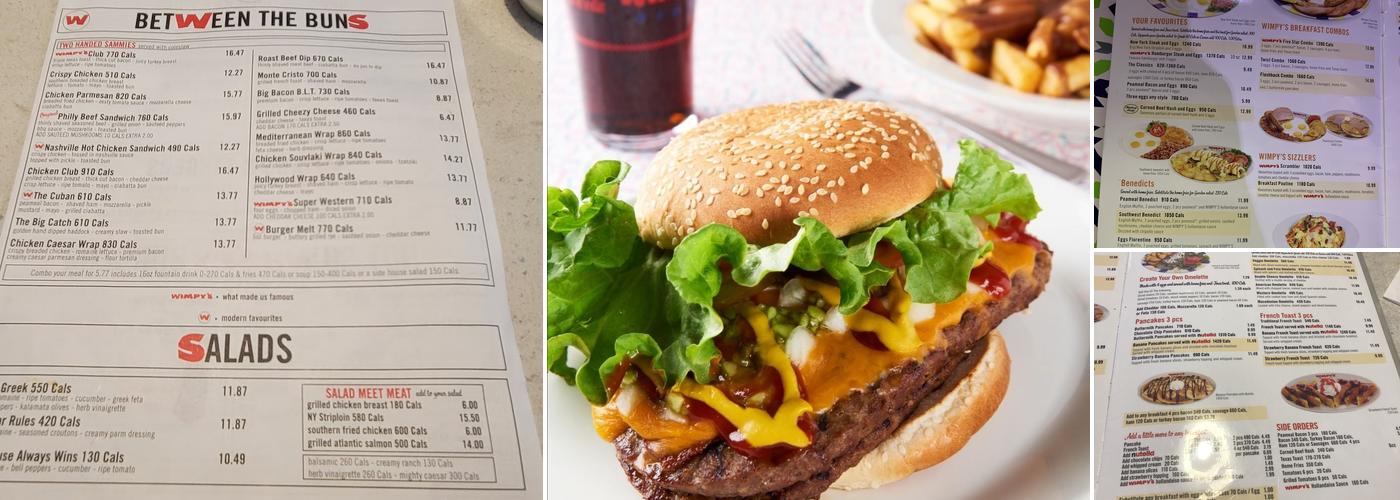 Wimpy's Diner Menu