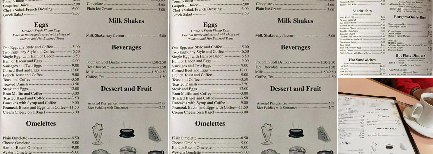 Bloor Jane Restaurant Menu