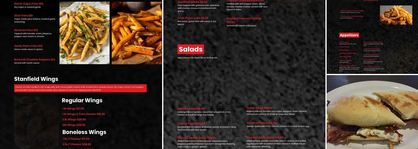 Stanfield Grill House Menu