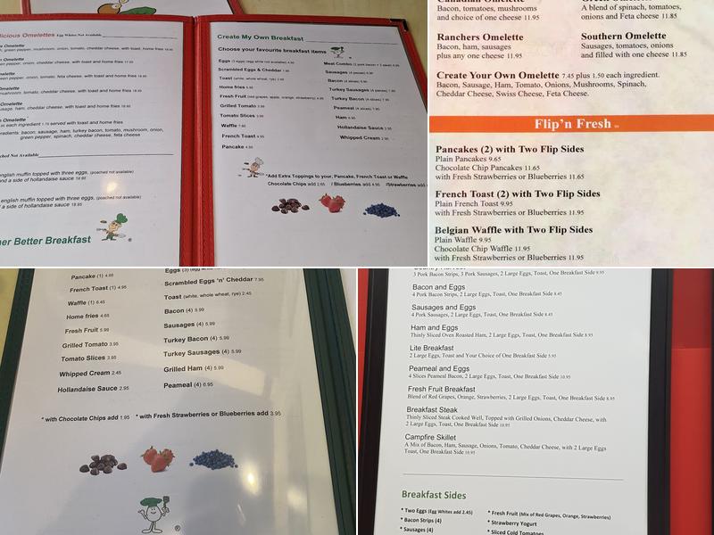 Flips Restaurant Menu