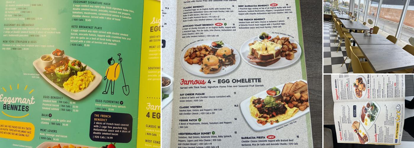Eggsmart Menu