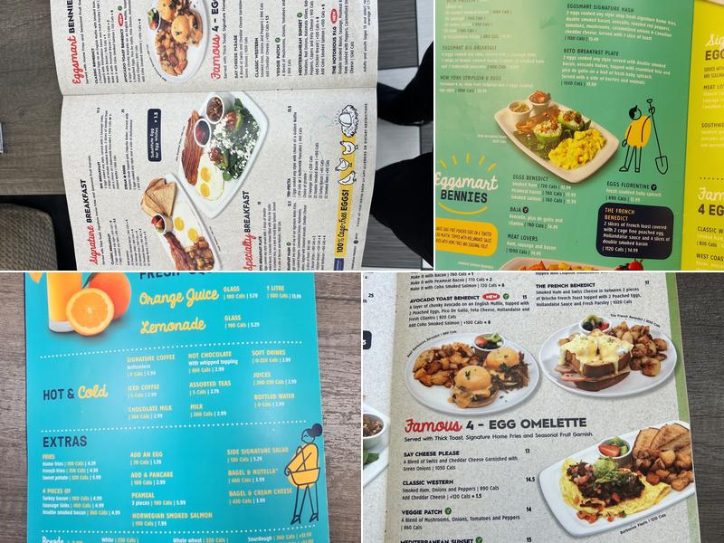 Eggsmart Menu