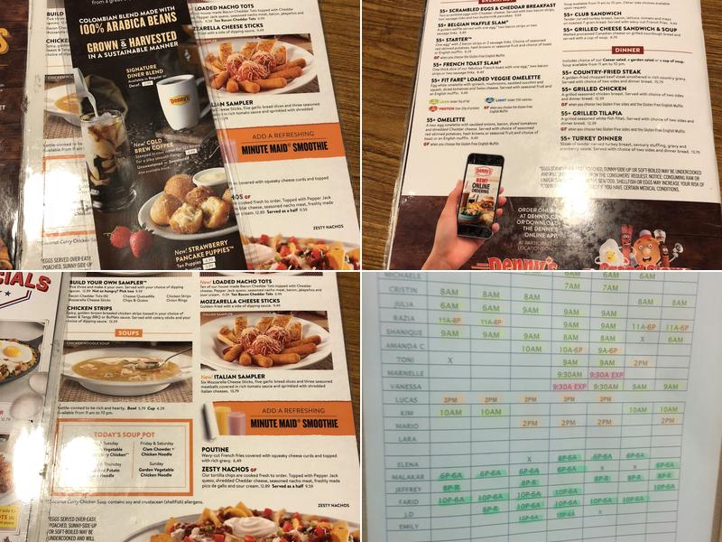 Denny's Menu