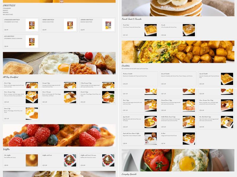 Good Egg Dining Menu