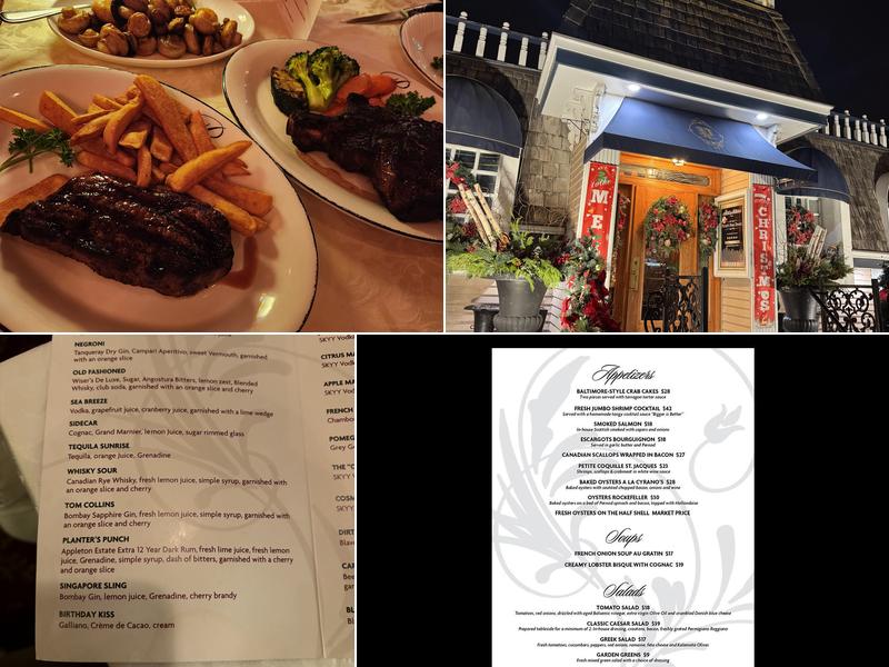 Peters Fine Dining Menu