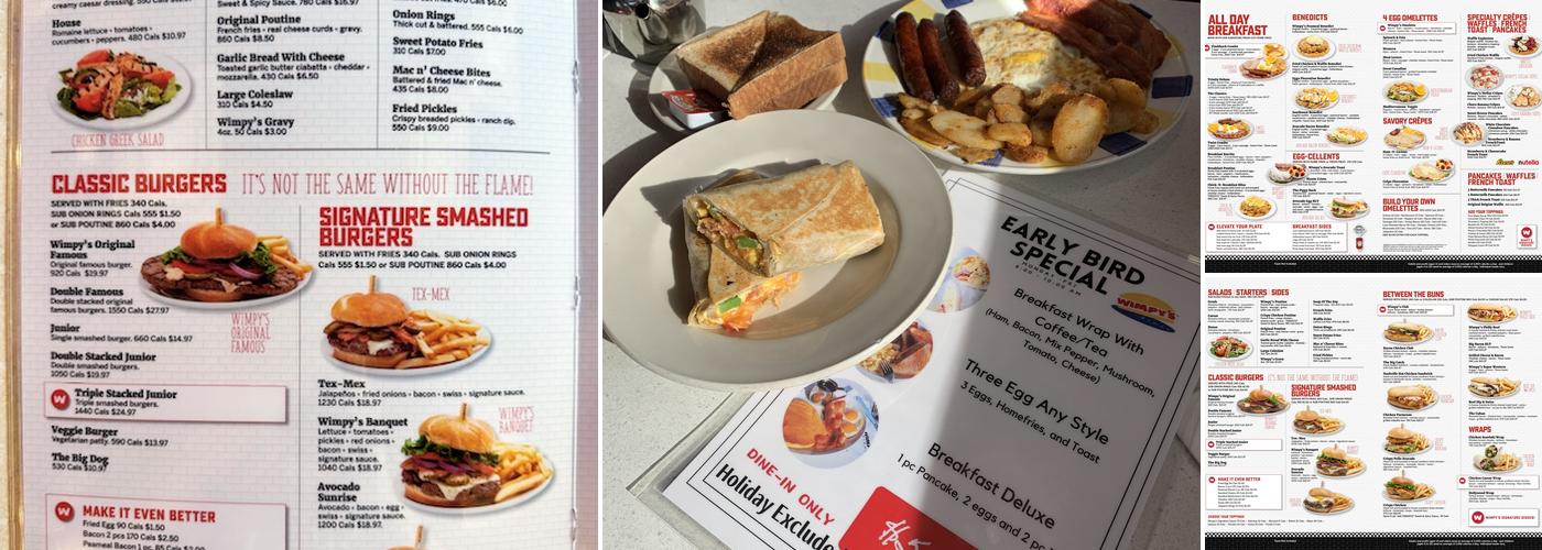 Wimpy's Diner Menu