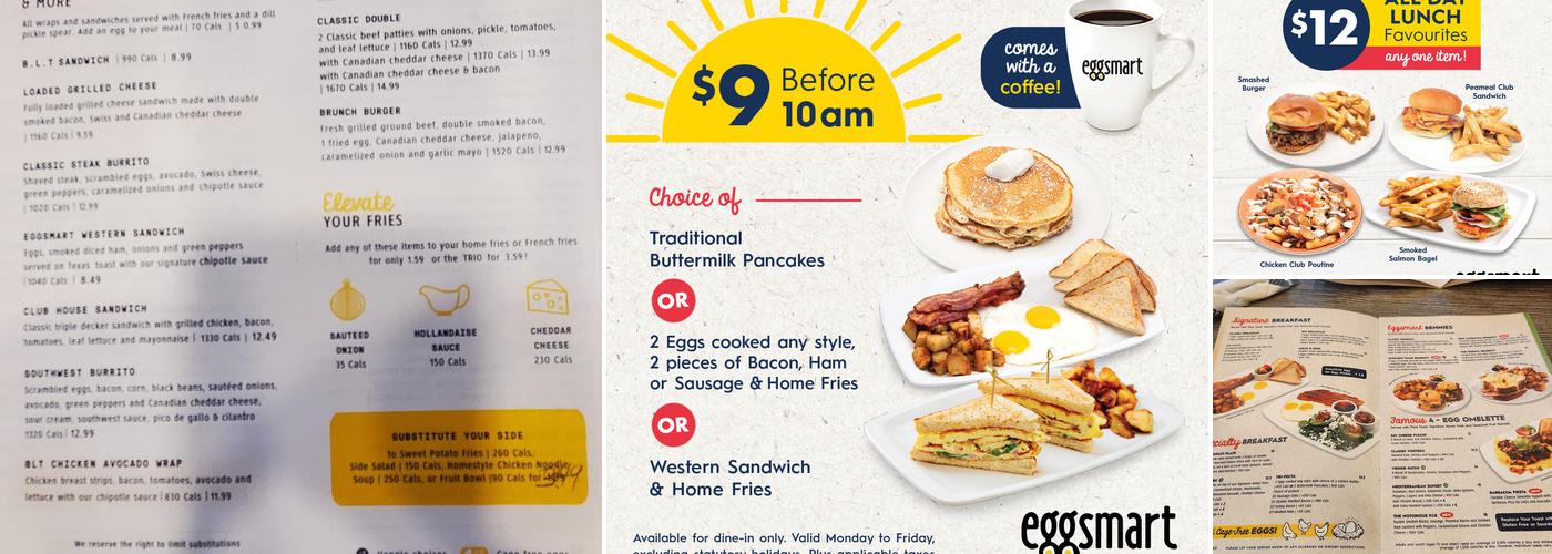 Eggsmart Menu