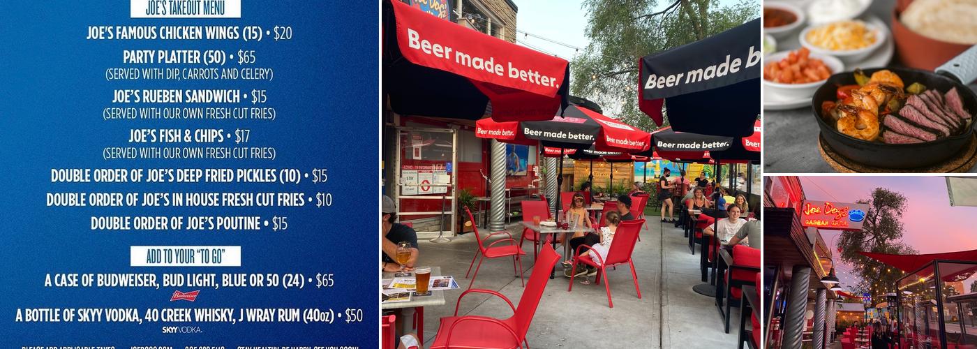 Joe Dog's Gasbar Grill Menu