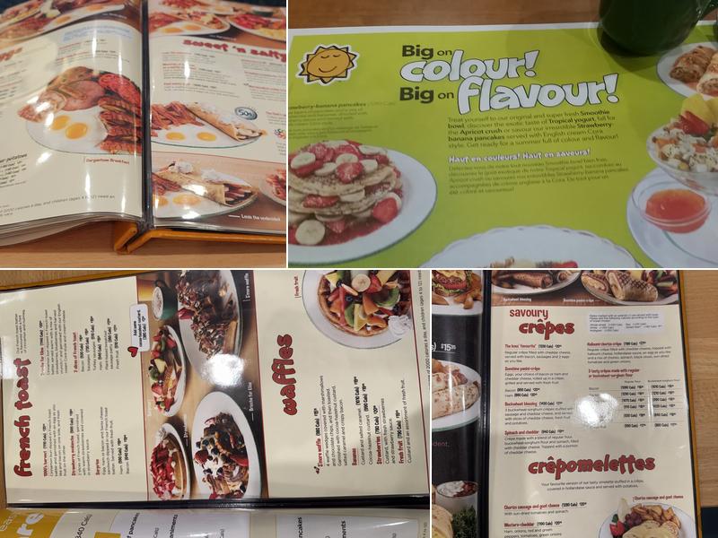 Cora Breakfast and Lunch Menu