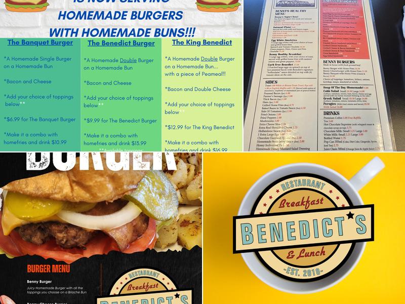 Benedict's Breakfast Menu