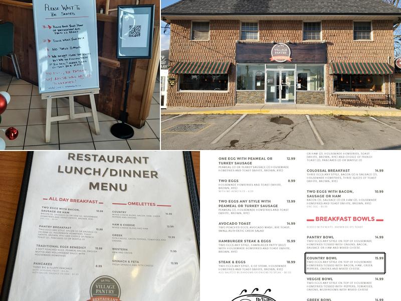 Village Pantry Restaurant Menu