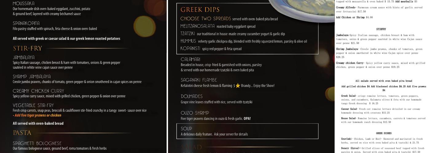 Something Else Restaurant Menu