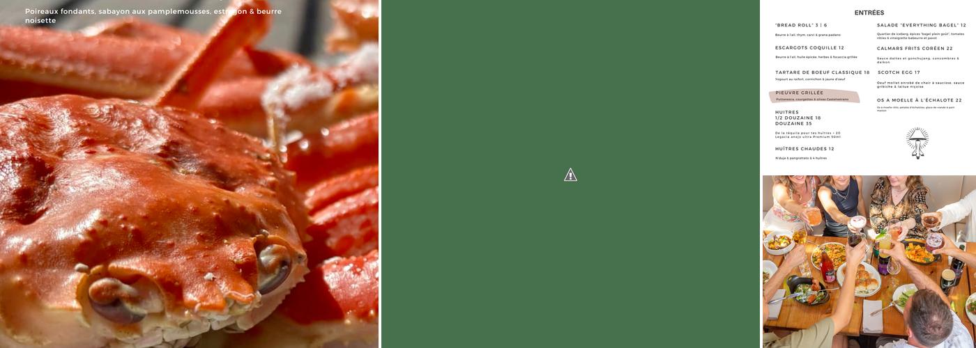 Bistro La Morgane Menu