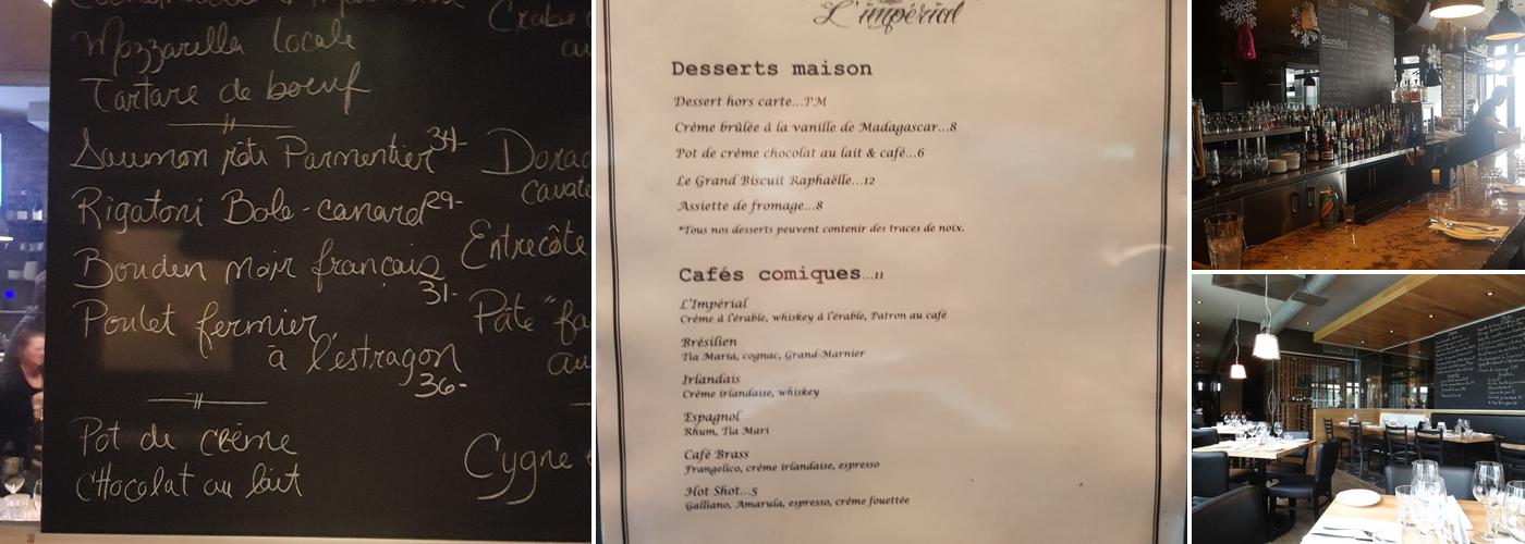 L’Impérial Menu