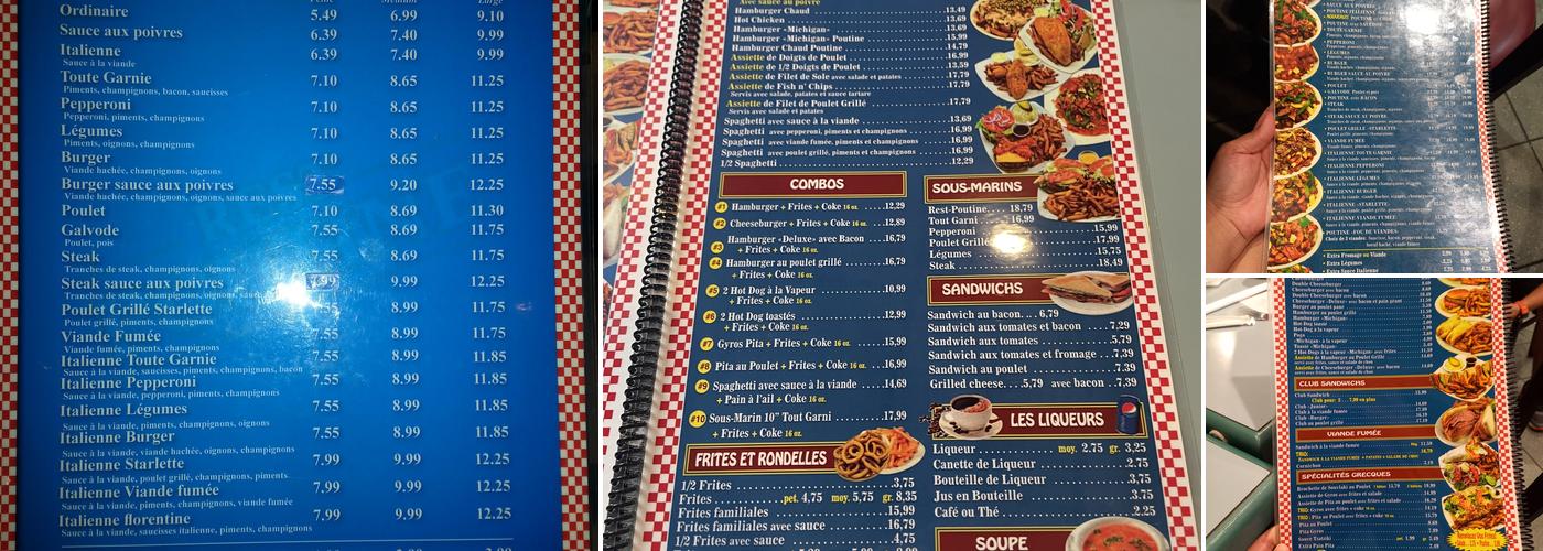 Restaurant Rest-Poutine Menu