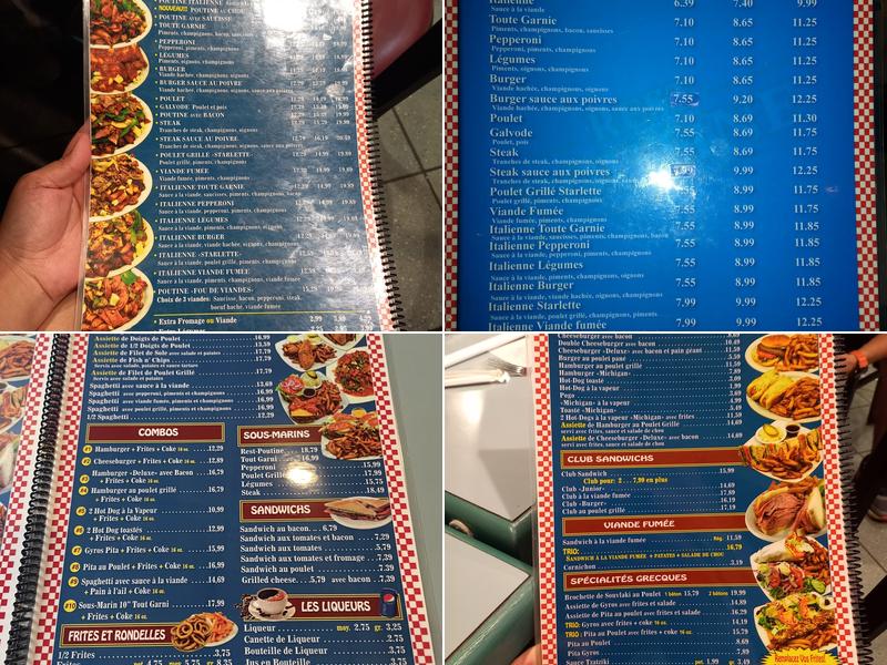 Restaurant Rest-Poutine Menu