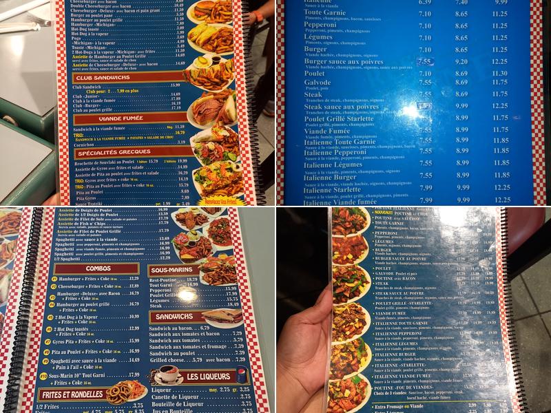 Restaurant Rest-Poutine Menu