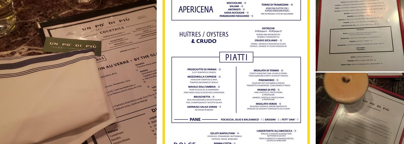 Caffe Un Po' Di Piu Menu
