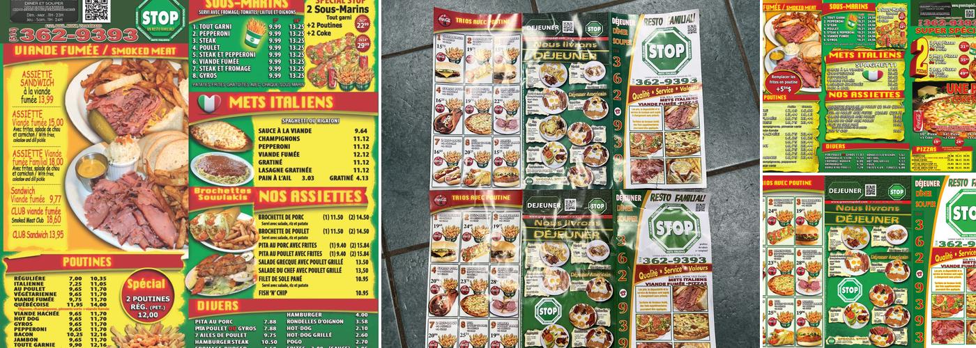 Restaurant Deli Green Stop Menu