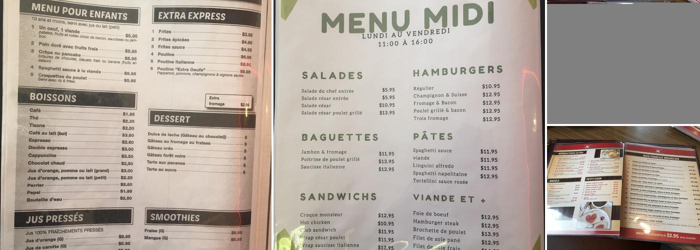 Extra Oeufs Menu