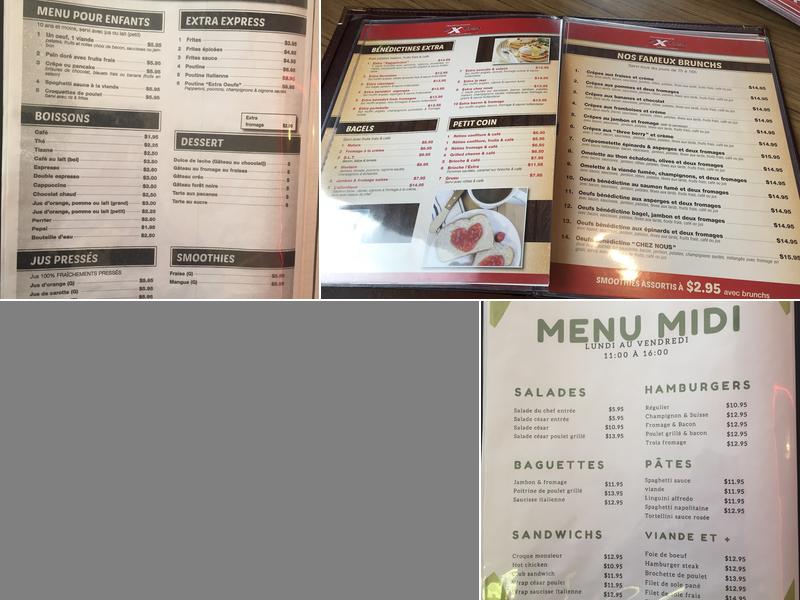 Extra Oeufs Menu
