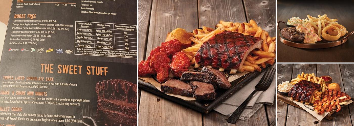 Montana’s BBQ & Bar Menu