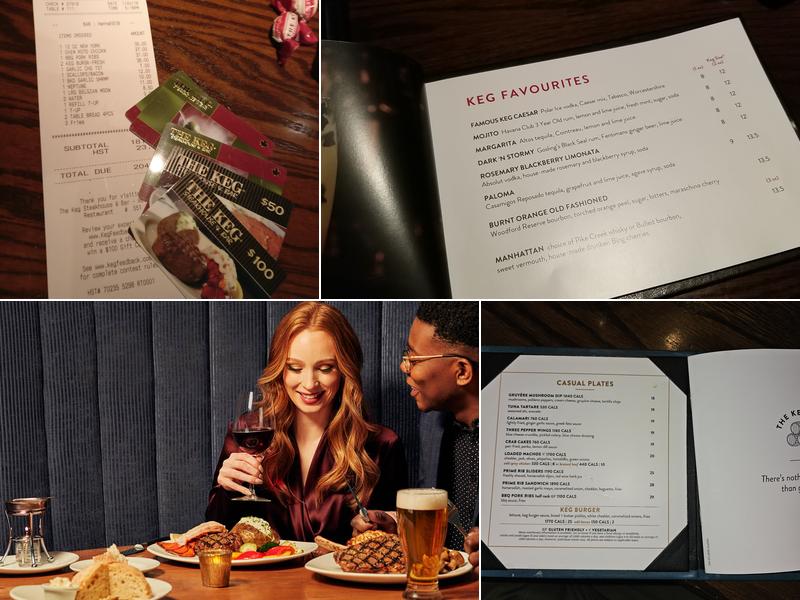 The Keg Steakhouse + Bar - Waterloo Menu