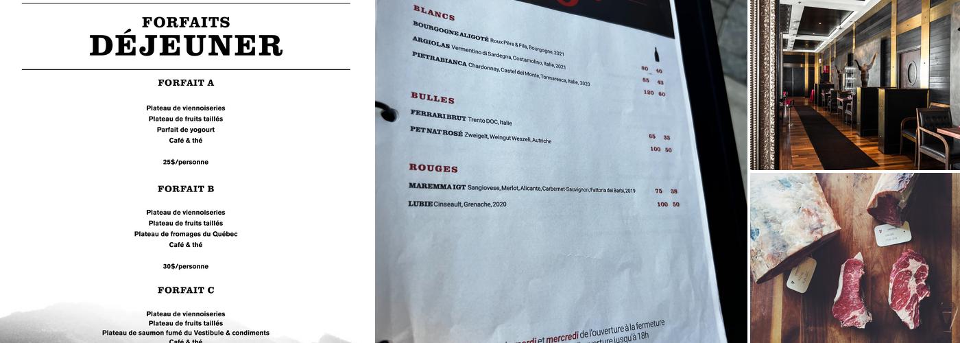 L'Aurochs Steakhouse Menu