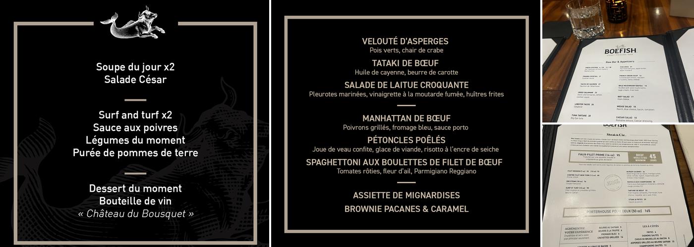Boefish Menu