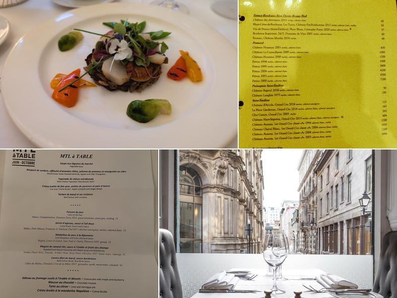 Restaurant Bonaparte Menu