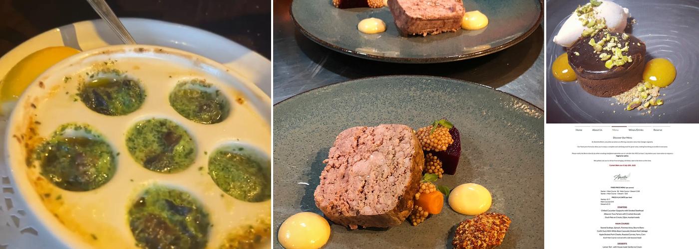 Absinthe Bistro Menu