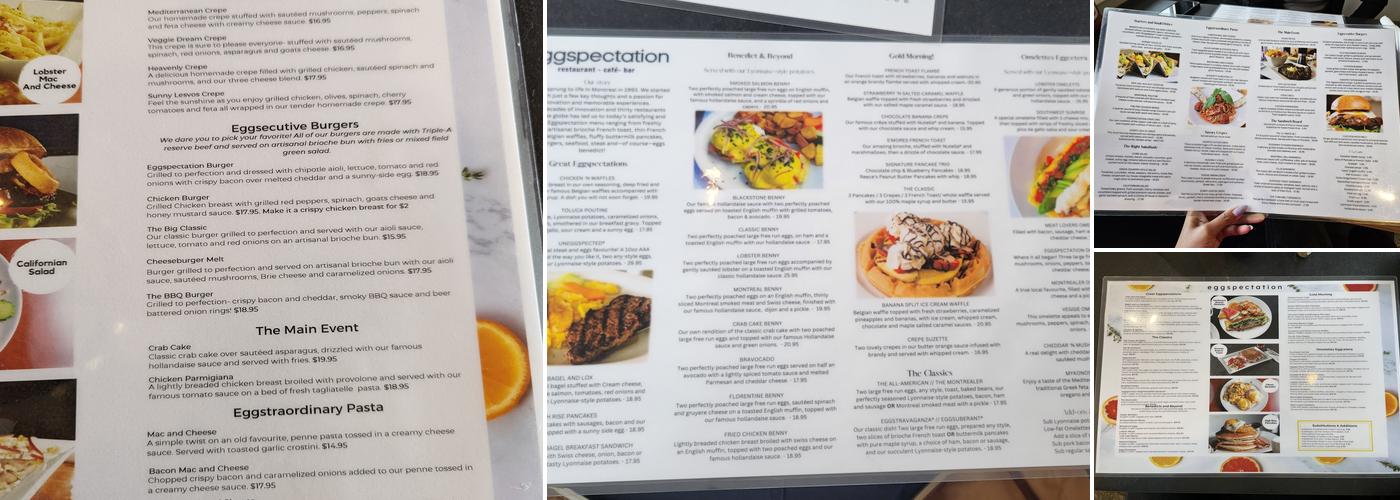 Eggspectation Richmond Menu