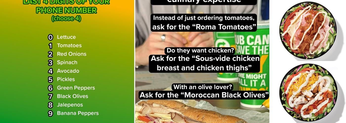 Subway Menu