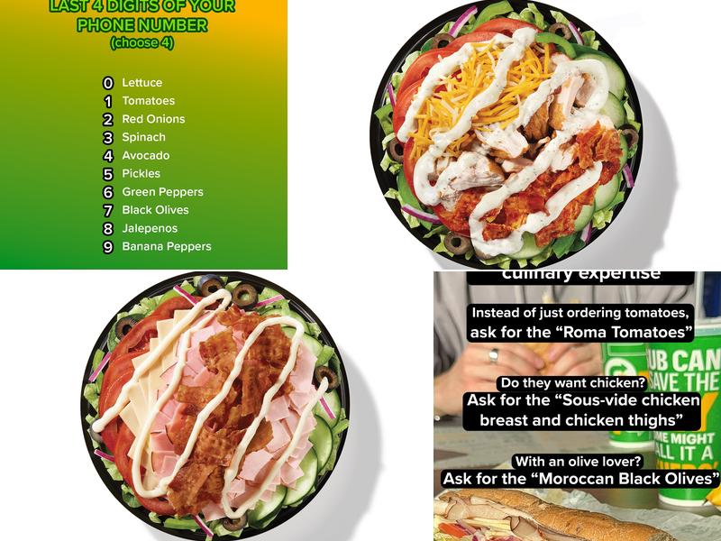 Subway Menu